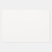 Feuille De Papier Cadeau CUSTOM blanc classique (Devant 2)