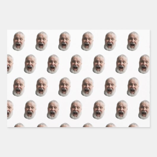 Feuille De Papier Cadeau Custom Face Gift Wrap (Devant)