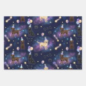 Feuille De Papier Cadeau custom Galaxy Labrador Retriever birthday  (Devant)