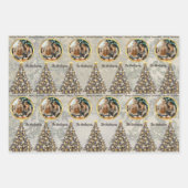 Feuille De Papier Cadeau Custom Photo Christmas Wrapping Paper (Devant)