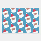 Feuille De Papier Cadeau Cute Assorted Santa and Black Stanta (Devant 2)