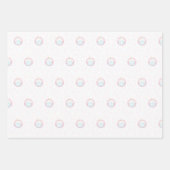 Feuille De Papier Cadeau Cute Birthday Cupcake with Candle (Devant 3)