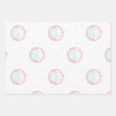 Feuille De Papier Cadeau Cute Birthday Cupcake with Candle (Devant)