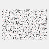 Feuille De Papier Cadeau Cute Boo Éffrayant Fantôme Halloween Fille Rose (Devant)