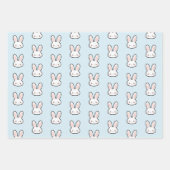 Feuille De Papier Cadeau Cute Bunny Face Rabbit Pattern (Devant 2)