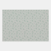 Feuille De Papier Cadeau Cute Cactus Motif de fleurs vertes (Devant 2)