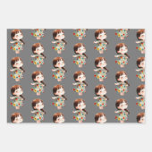 Feuille De Papier Cadeau Cute Cartoon Kids & Rainbow Characters (Devant 2)