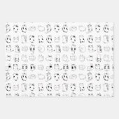 Feuille De Papier Cadeau Cute chat  (Devant 2)