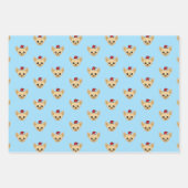 Feuille De Papier Cadeau Cute Chihuahua Santa Hat (Devant 3)