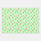 Feuille De Papier Cadeau Cute Christmas Wrapping Paper Set (Devant 3)