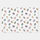 Feuille De Papier Cadeau Cute Colorful Bugs Pattern (Devant)