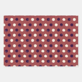 Feuille De Papier Cadeau Cute Confortable Polka Dot Joué Moderne (Devant)