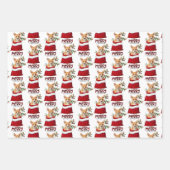 Feuille De Papier Cadeau Cute Corgi Chien en vacances sac cadeau (Devant 3)