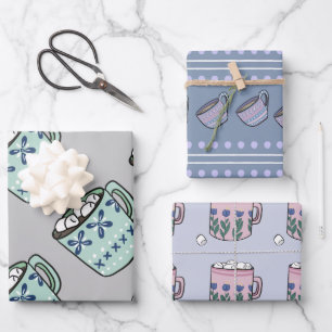 Feuille De Papier Cadeau Cute Cosy Chocolat Chocolat Mug