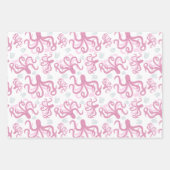 Feuille De Papier Cadeau Cute Crabe De Baleine Nautique Octopus (Devant 3)