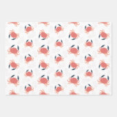 Feuille De Papier Cadeau Cute Crabe De Baleine Nautique Octopus (Devant 2)