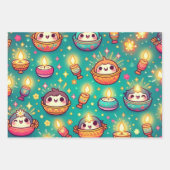 Feuille De Papier Cadeau Cute Diwali (Devant 2)