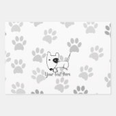 Feuille De Papier Cadeau Cute English Bull Terrier (Devant)