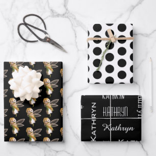 Feuille De Papier Cadeau Cute Fée Jardin