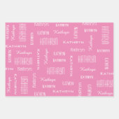 Feuille De Papier Cadeau Cute fées Personnalisé (Devant 3)