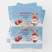 Feuille De Papier Cadeau Cute Funny Livraison spéciale cadeau Père Noël Rud (En situation)