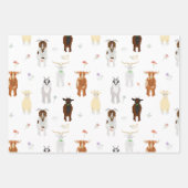 Feuille De Papier Cadeau Cute Goats Farm Animals (Devant 2)