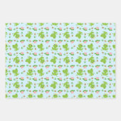 Feuille De Papier Cadeau Cute grenouille Motifs (Devant 3)