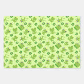 Feuille De Papier Cadeau Cute grenouille Motifs (Devant)