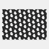 Feuille De Papier Cadeau Cute Halloween fantôme et crânes Motifs (Devant 2)