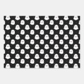 Feuille De Papier Cadeau Cute Halloween fantôme et crânes Motifs (Devant)
