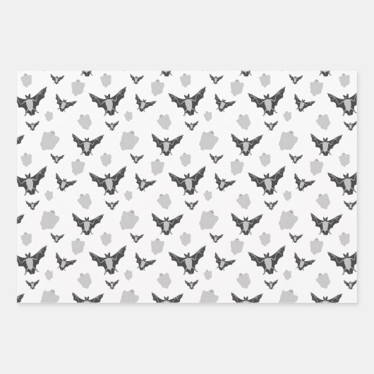 Feuille De Papier Cadeau Cute Halloween Pattern Wrapping Paper Sheet Sets. (Devant 2)