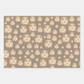 Feuille De Papier Cadeau Cute Hamster Motif Brown (Devant 2)