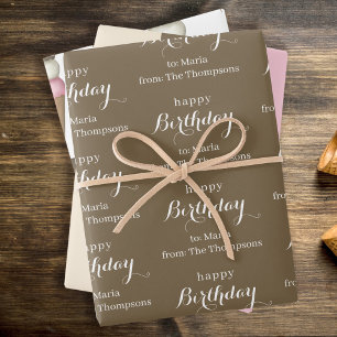 Feuille De Papier Cadeau Cute Ice Cream Cone Motif napolitain Whimsical