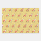Feuille De Papier Cadeau Cute Italian Greyhound Image (Devant 3)