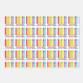 Feuille De Papier Cadeau Cute jardin d'enfants Enseignant personnalisé Cray (Devant)