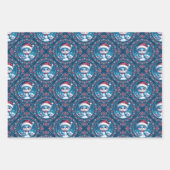 Feuille De Papier Cadeau Cute Kawaii Ours Festif Mandala Geo Diamond Tile (Devant)