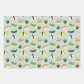 Feuille De Papier Cadeau Cute Kawaii Sushi et points (Devant 2)