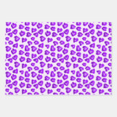 Feuille De Papier Cadeau Cute Leopard Hearts Motif Saint Valentin (Devant 3)