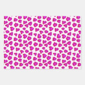 Feuille De Papier Cadeau Cute Leopard Hearts Motif Saint Valentin (Devant 2)