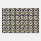 Feuille De Papier Cadeau Cute Maman bébé skunk personnalisable (Devant 2)