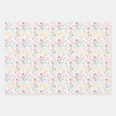 Feuille De Papier Cadeau Cute Mermaids, Bouteille De Découpage D'Artisanat  (Devant 3)