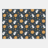 Feuille De Papier Cadeau Cute Milk and Cookies Gift Wrap (Devant 3)