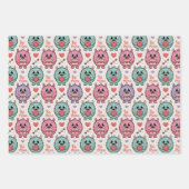 Feuille De Papier Cadeau Cute monster Valentine wrapping paper (Devant 3)