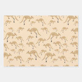 Feuille De Papier Cadeau Cute Motif australien Kangaroo (Devant 3)