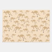 Feuille De Papier Cadeau Cute Motif australien Kangaroo (Devant)