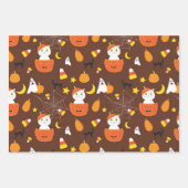 Feuille De Papier Cadeau Cute motif Halloween (Devant)
