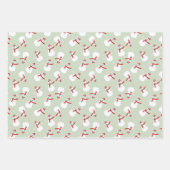 Feuille De Papier Cadeau Cute Motif Snowman  (Devant 2)