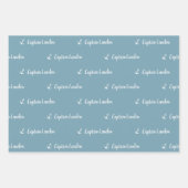 Feuille De Papier Cadeau Cute Nautical Lighthouse Bateau Motif (Devant 2)