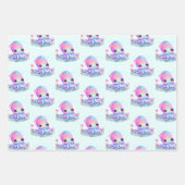 Feuille De Papier Cadeau Cute Octopus Sea Creator (Devant)