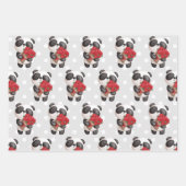 Feuille De Papier Cadeau Cute Panda (Devant)